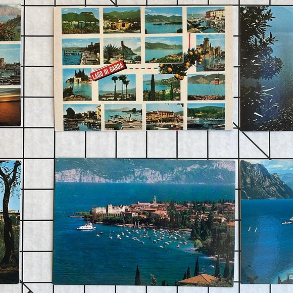 Assortment of vintage, Italian postcards, Lago Di Garda (10 cards, ca 1960/70s) - Picture 3 of 12